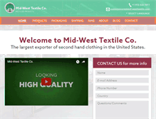 Tablet Screenshot of mid-westtextile.com